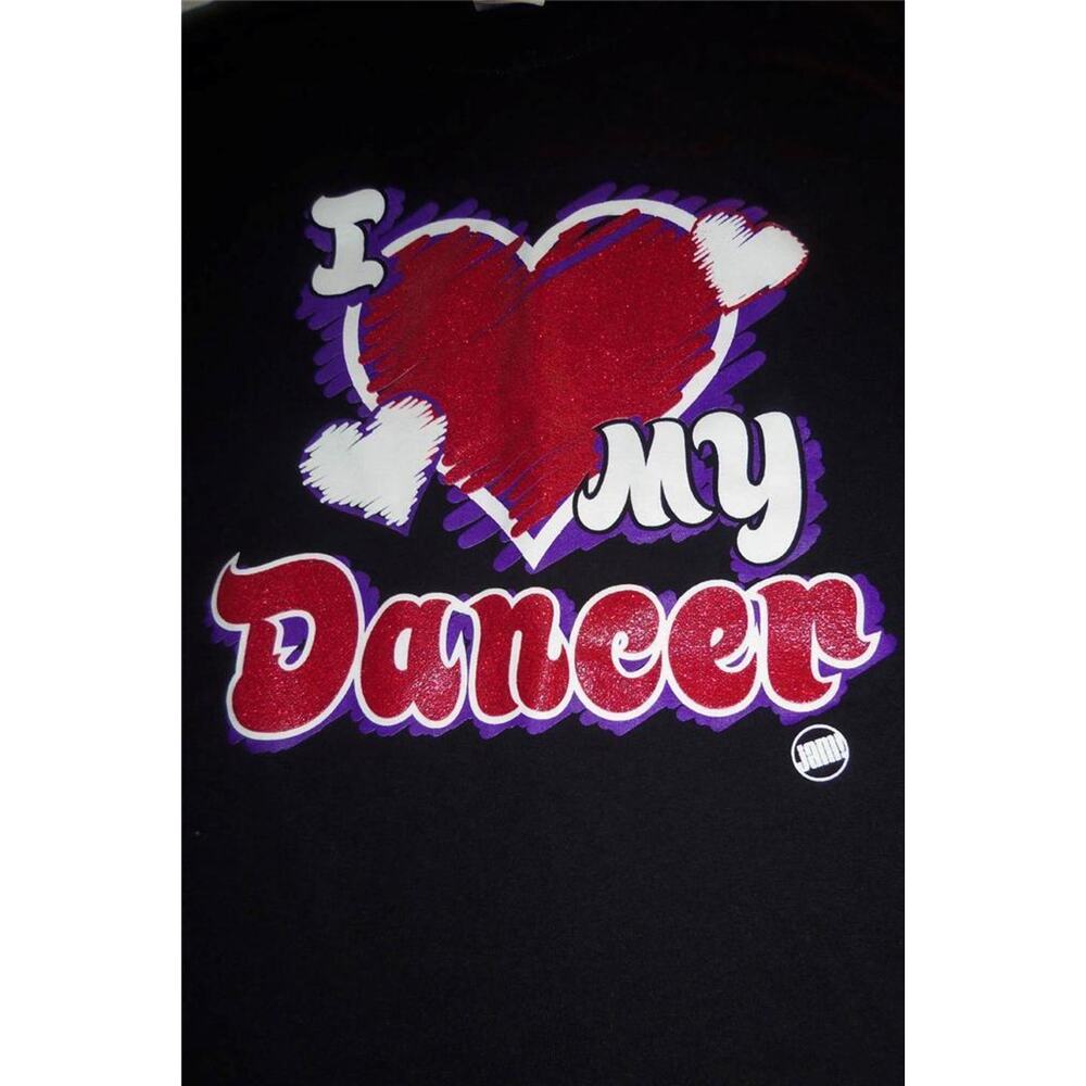 Womens I Love My Dancer TShirt Size Large -0214N75